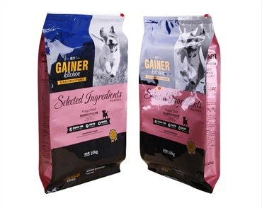 Bossa de plàstic per a aliments per a mascotes amb cremallera lliscant